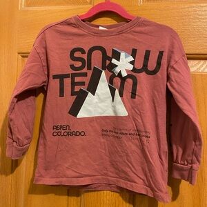 Zara Kids Long Sleeve Shirt - Mauve